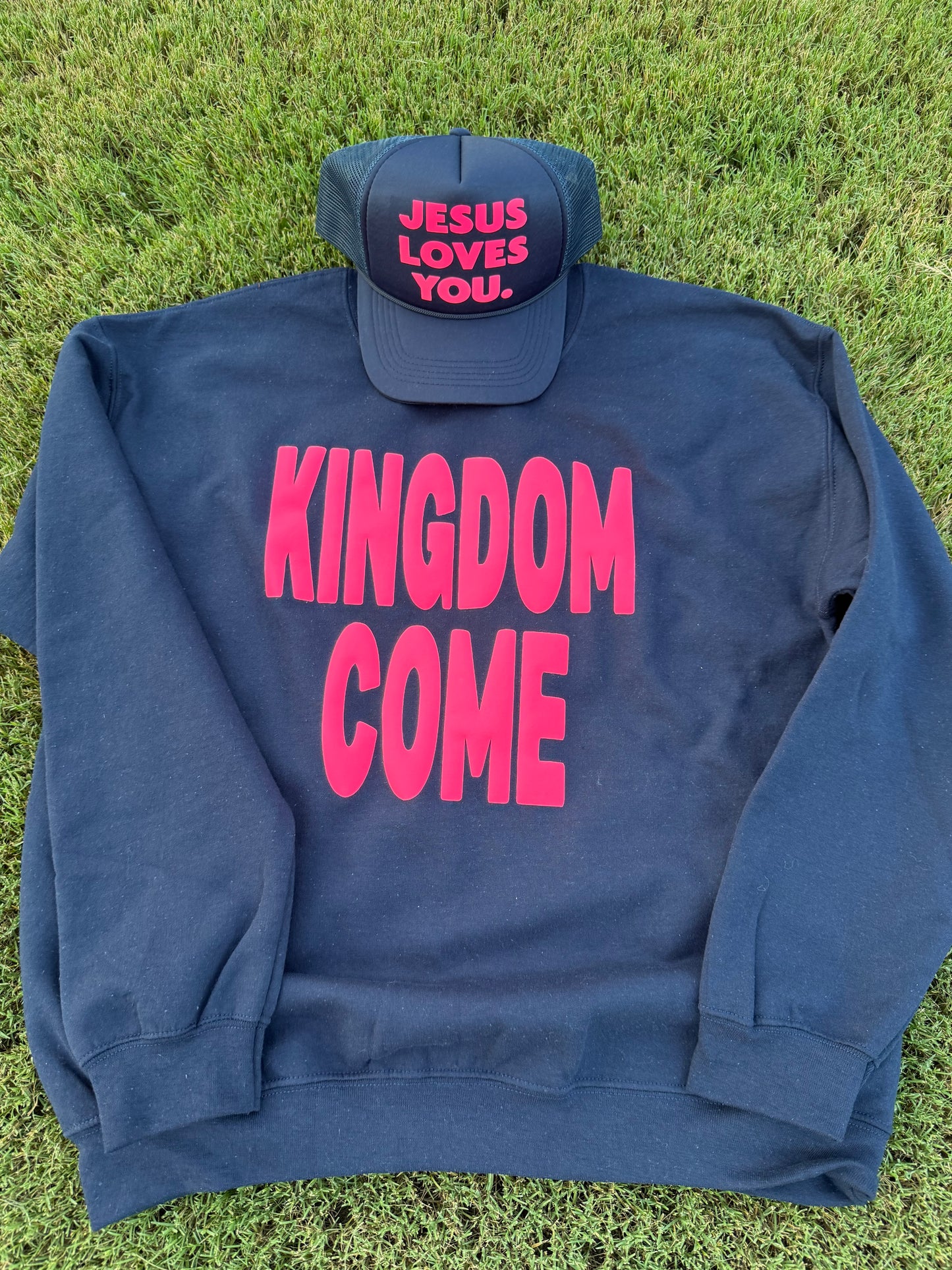 KINGDOM COME navy crewneck