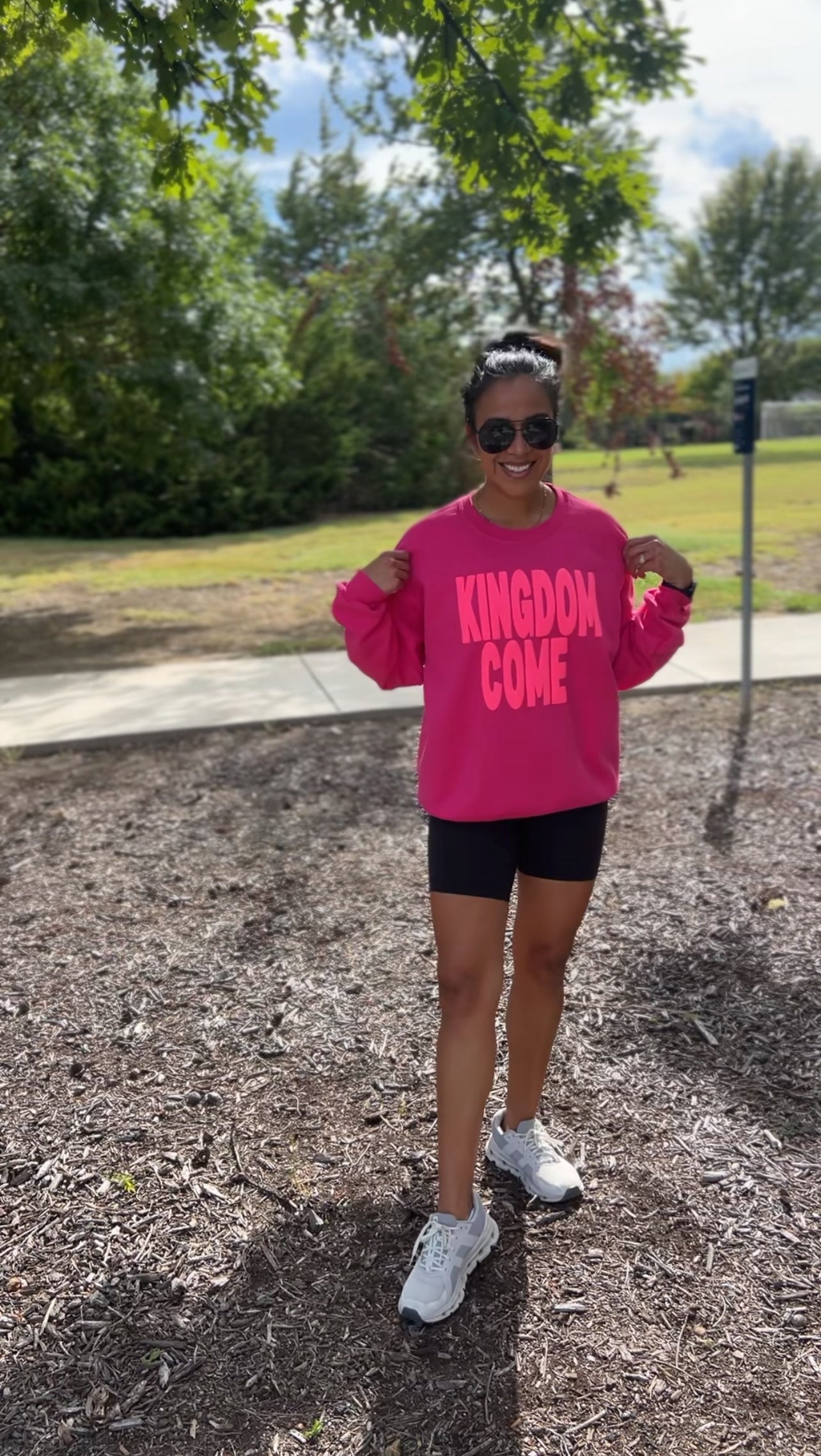The OG KINGDOM COME pink pullover