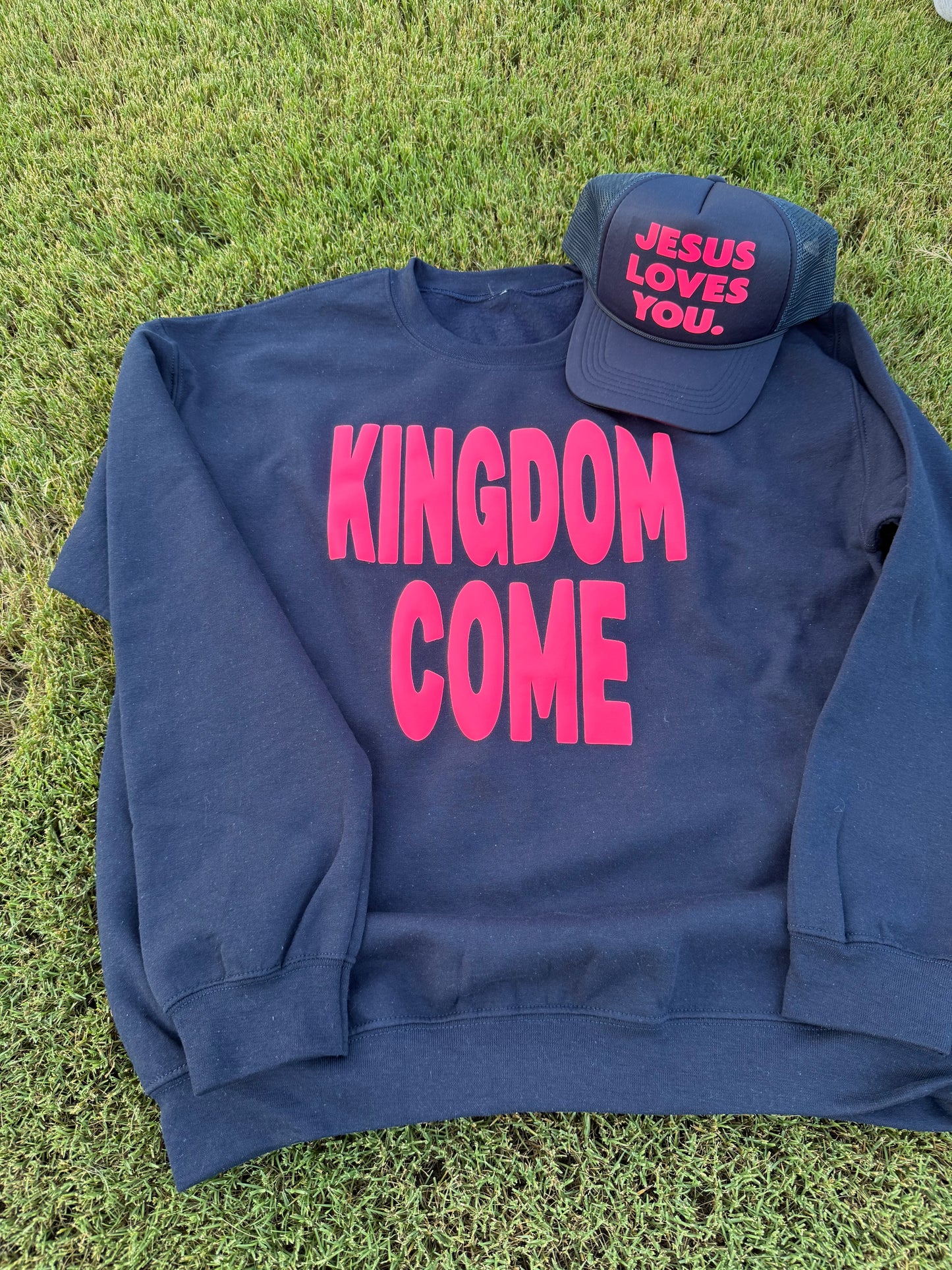 KINGDOM COME navy crewneck