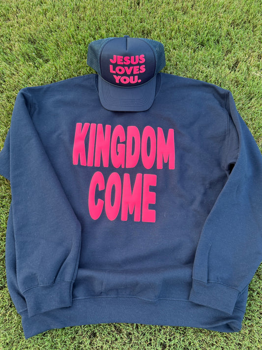 KINGDOM COME navy crewneck
