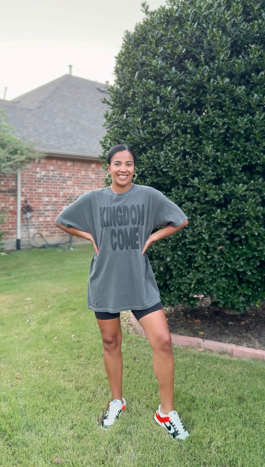 Charcoal Kingdom Come Comfort Colors unisex tee