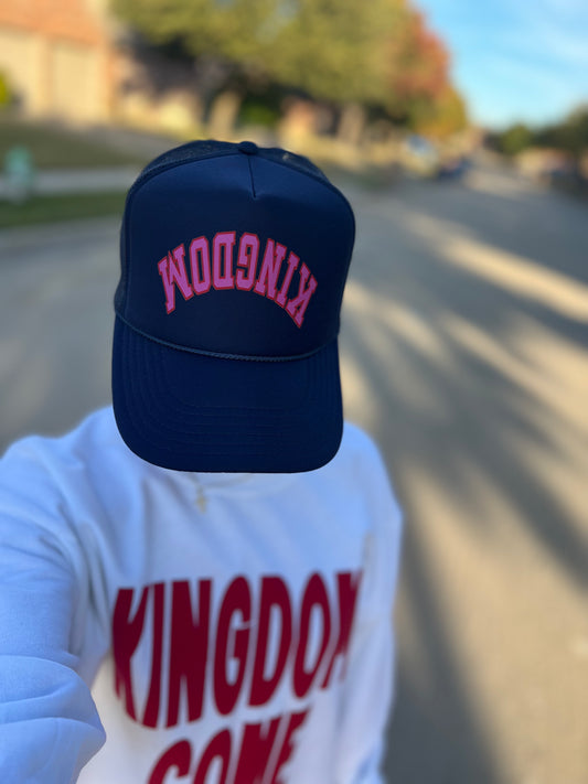Navy upside down KINGDOM hat